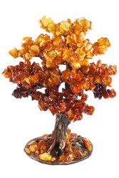 Bonsai tree with amber
