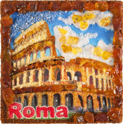 Сувенирный магнит «Достопримечательности Рима»