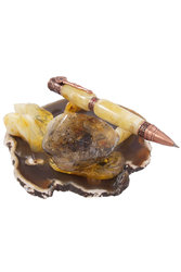 Pen decorated with amber SUV000982-001