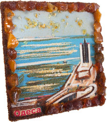 Souvenir magnet “Odessa. Sea port"