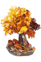 Tree with amber stones
