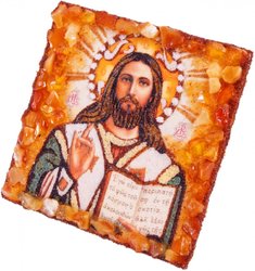 Souvenir magnet-amulet “Jesus Christ” (Iveron Icon)