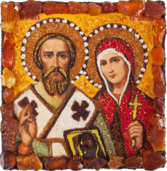 Magnet-amulet “The Holy Martyr Cyprian and the Holy Martyr Justina”