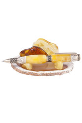 Pen decorated with amber SUV000698-001