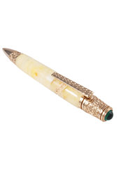 Pen decorated with amber SUV001012-001