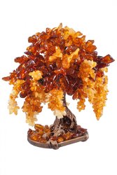 Декоративне дерево з бурштину «Акація»