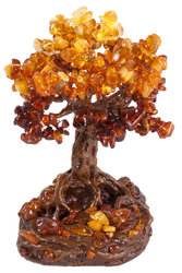 Декоративне дерево з бурштину