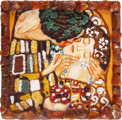 Сувенирный магнит «Поцелуй» Густав Климт