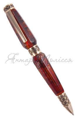 Pen decorated with amber SUV000629-001