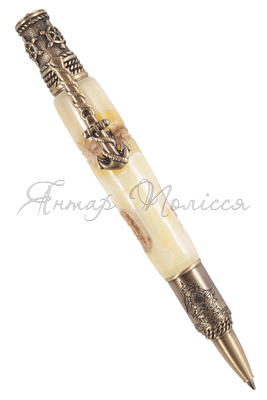 Pen decorated with amber SUV001006-001