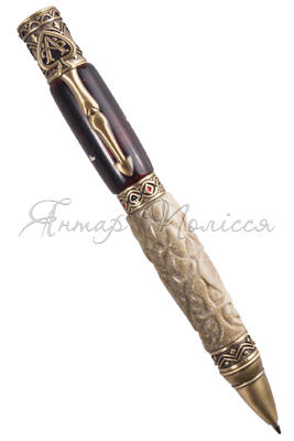 Pen decorated with amber SUV001036-001
