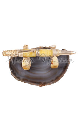 Pen decorated with amber SUV000258-009