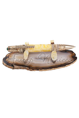 Pen decorated with amber SUV000258-005