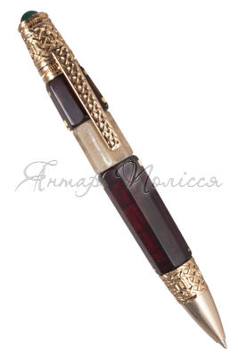 Pen decorated with amber SUV001028-001