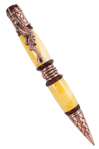 Pen decorated with amber SUV001004-001
