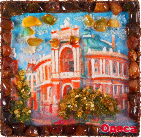 Souvenir magnet “Odessa. Opera theatre"