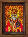 Витражная икона «Святой Николай»