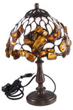 Лампа з бурштину і вітражного скла