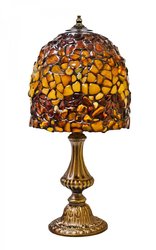 Лампа с янтарной мозаикой