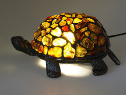 Лампа с янтарем «Черепаха»