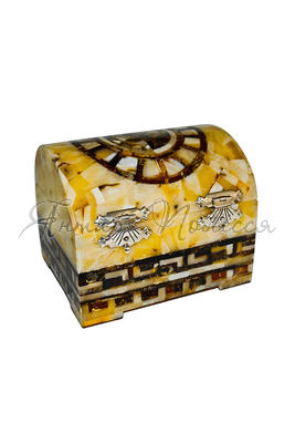 Янтарна скринька для прикрас «Мозаїка»